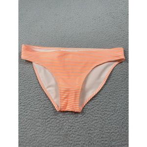 Aerie Womens Size S Bikini Bottom Orange and White Striped NWT